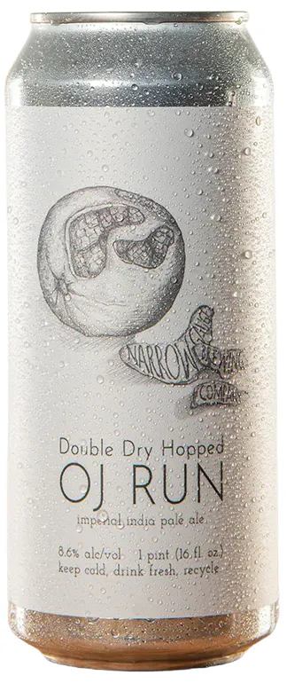 Narrow Gauge Brewing Company OJ Run Double Dry-Hopped NEIPA 4 pack 16 oz.  Can - Yankee Spirits