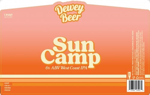 Dewey Beer Company Sun Camp IPA 6 pack 12 oz. Can - Petite Cellars