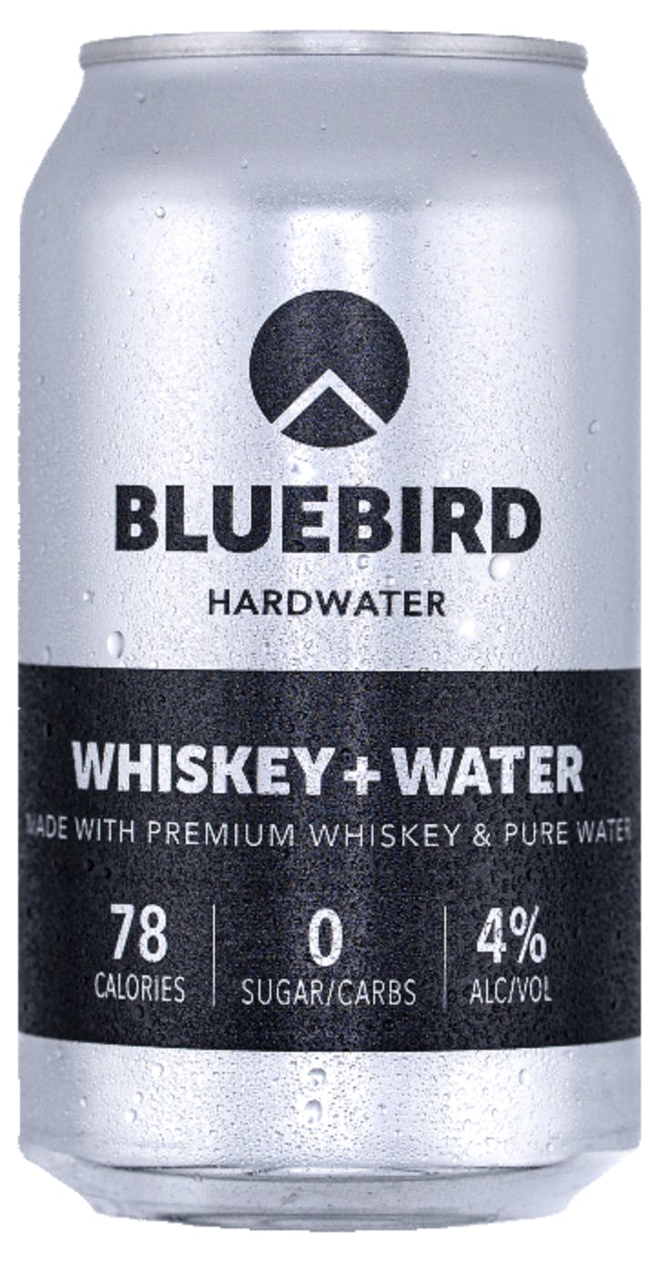 Bluebird Hardwater Whiskey & Water 4 pack 12 oz. - Buster's Liquors & Wines