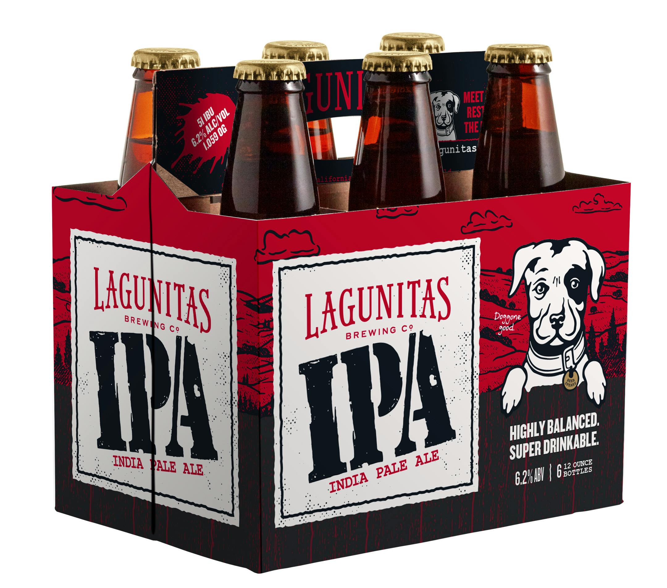 Lagunitas IPA 6 pack 12 oz. Bottle - Petite Cellars