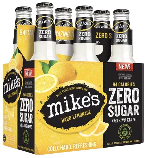 Mike's Hard Lemonade Zero Sugar 6 pack 11.2 oz. Bottle - Chris Gasbarro ...