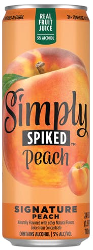 Simply Spiked Peach 12 oz. - Petite Cellars