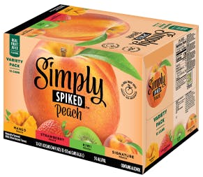 Simply Spiked Peach Variety Pack 12 pack 12 oz. Can - Petite Cellars