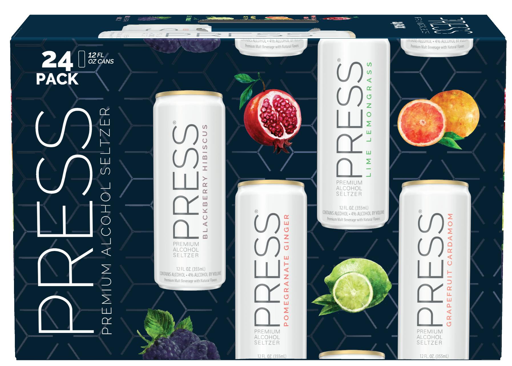 PRESS Premium Hard Seltzer Pomegranate Ginger Price & Reviews [4.6