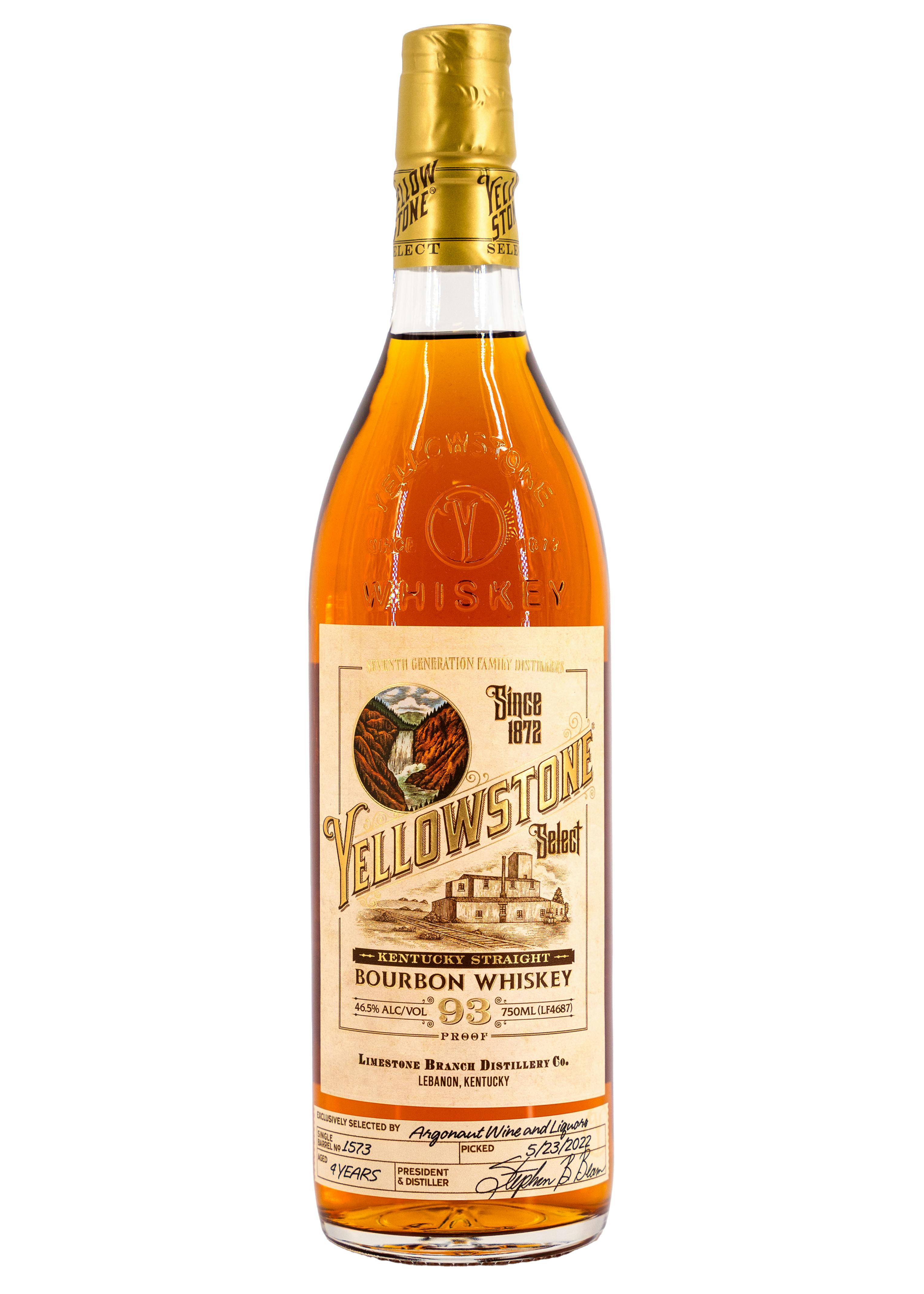 Yellowstone Select Kentucky Straight Bourbon Whiskey Store Pick 750ml -  Argonaut Wine & Liquor