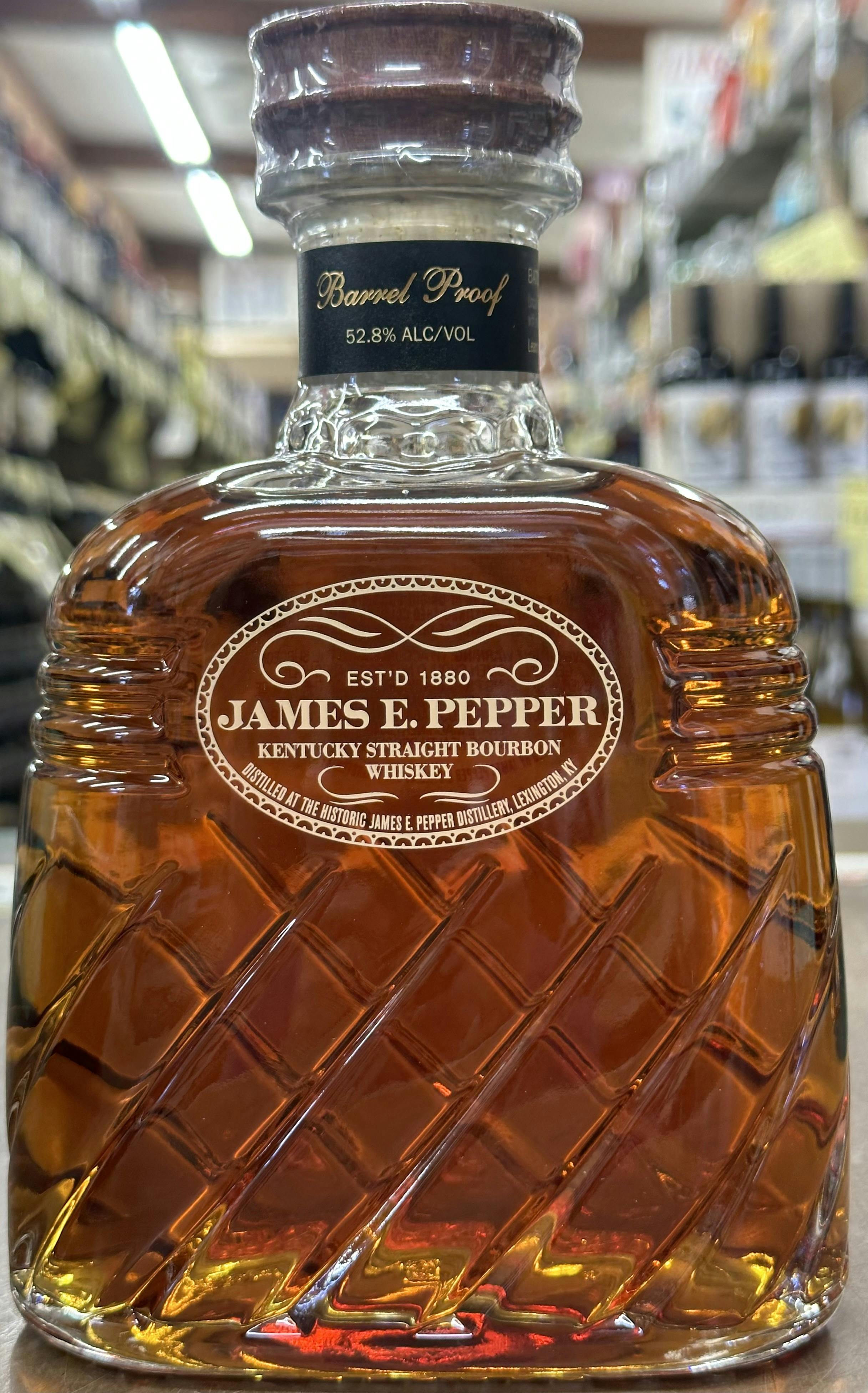 James E. Pepper James Pepper Barrel Proof Bourbon Decanter 750ml ...