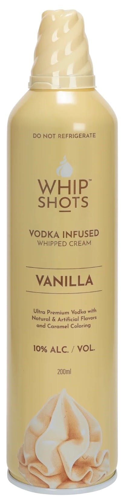 Whip Shots Vodka Infused Whipped Cream Vanilla 200ml - Yankee Spirits