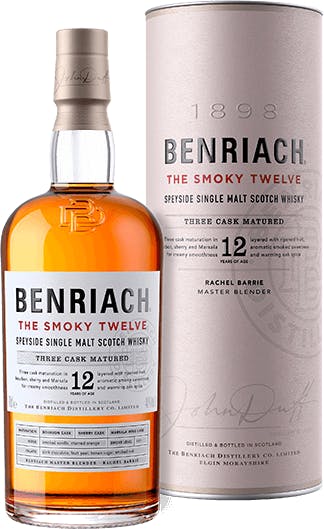 BenRiach Distillery The Smoky Twelve Single Malt Scotch Whisky 12 year old  750ml - Yankee Spirits