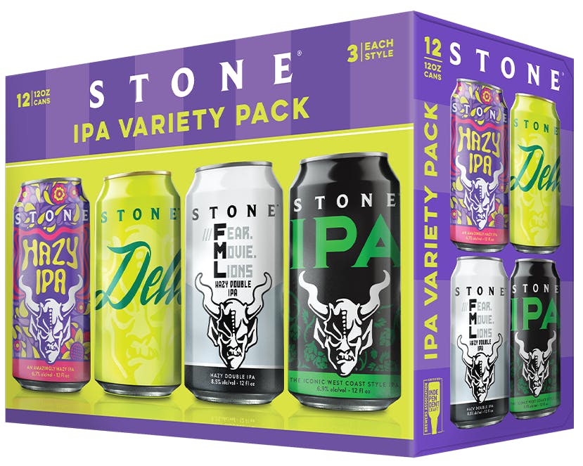 Stone Brewing Co. IPA Variety Pack 12 pack 12 oz. Can - Petite Cellars