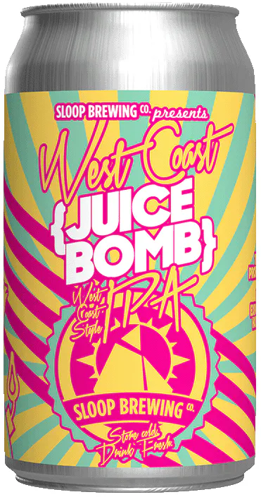 Sloop Brewing - \"Juicier Bomb\" Double IPA 16OZ - Hop, Cask...