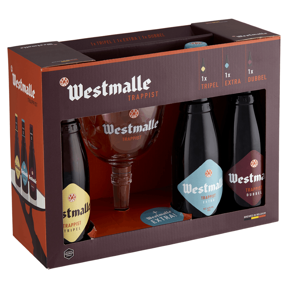 Westmalle Trappist Gift Set (3 Ales & 1 Glass)