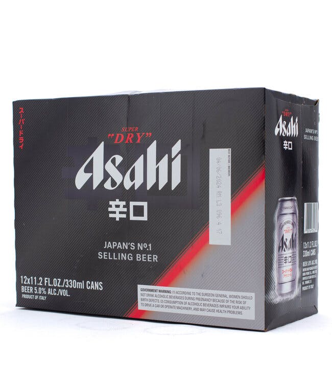 Asahi Super Dry Rice Lager 12 pack 12 oz. Can - Allendale Wine Shoppe