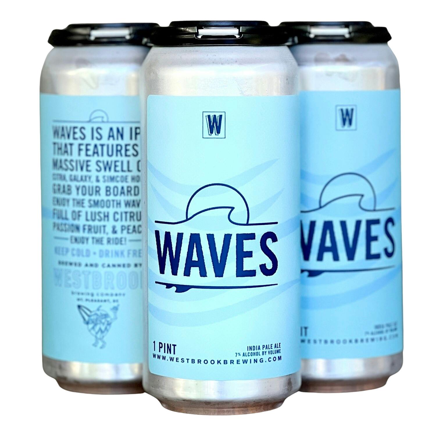 Westbrook Brewing Company Waves IPA 4 pack 16 oz. - Petite Cellars