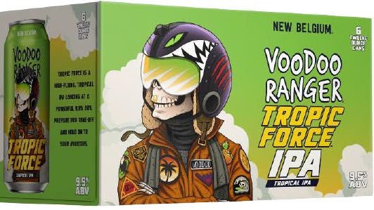 New Belgium Voodoo Ranger Tropic Force IPA 6 pack 12 oz. Can New Belgium Voodoo Ranger Tropic Force IPA 6 pack 12 oz. Can