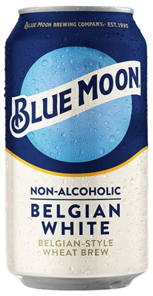 Blue Moon Brewing Company Non-Alcoholic Belgian White 6 pack 12 oz. Can - Petite Cellars