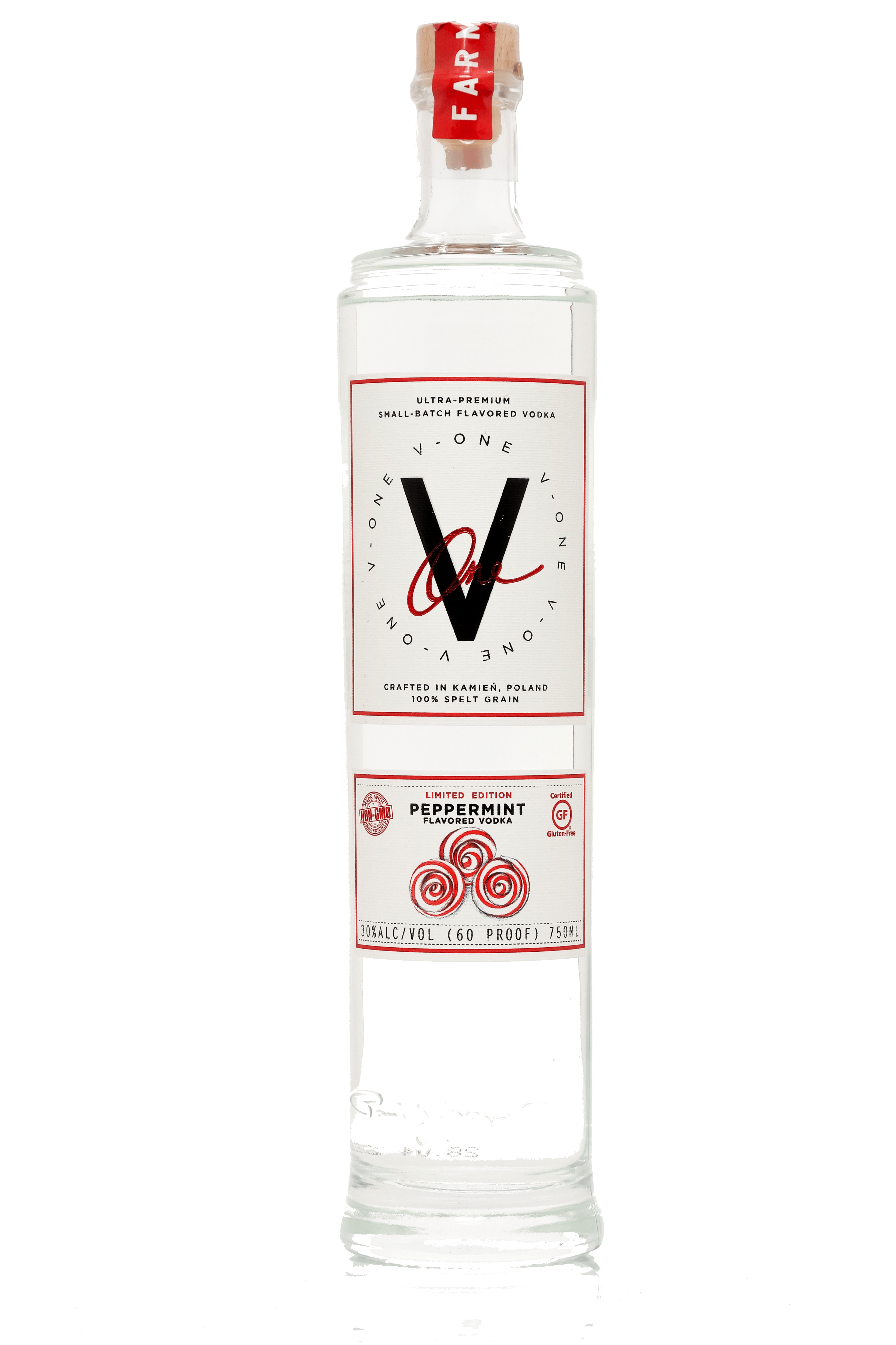 ウイスキー V V-One Peppermint Vodka 750ml - Yankee Spirits