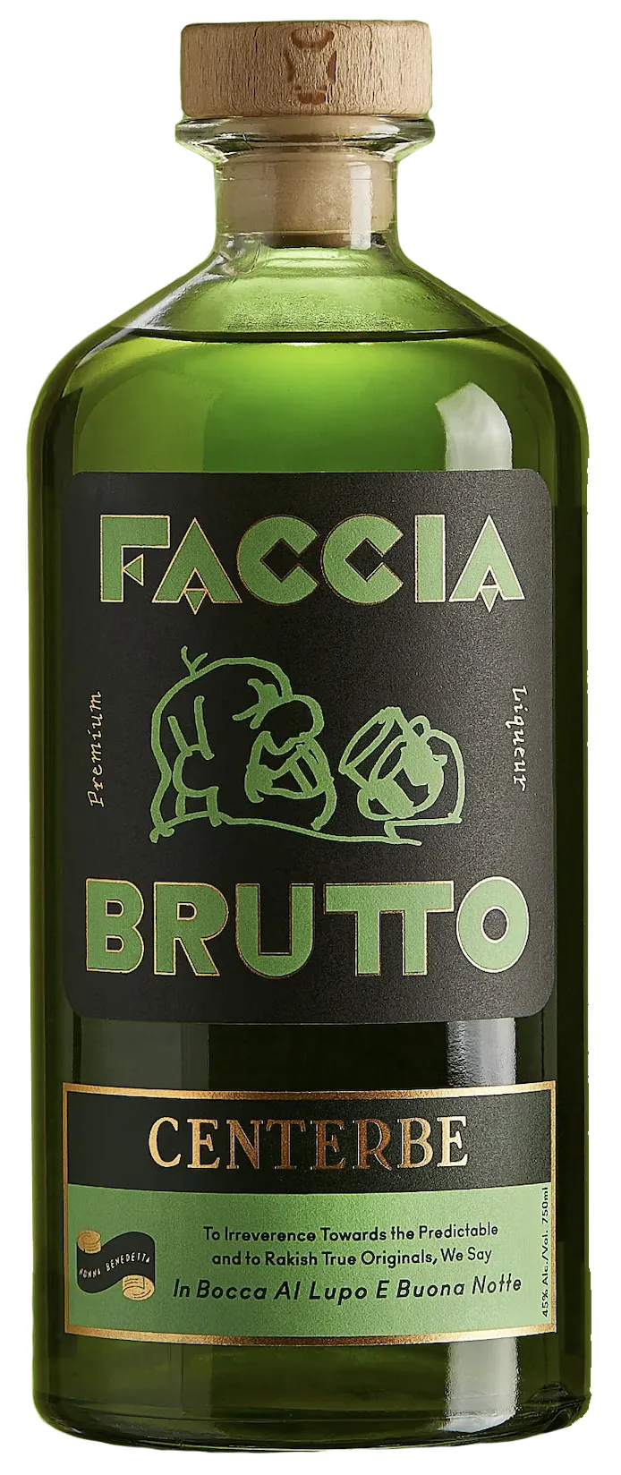 Faccia Brutto Centerbe 750ml - Yankee Spirits Faccia Brutto Centerbe 750ml - Yankee Spirits