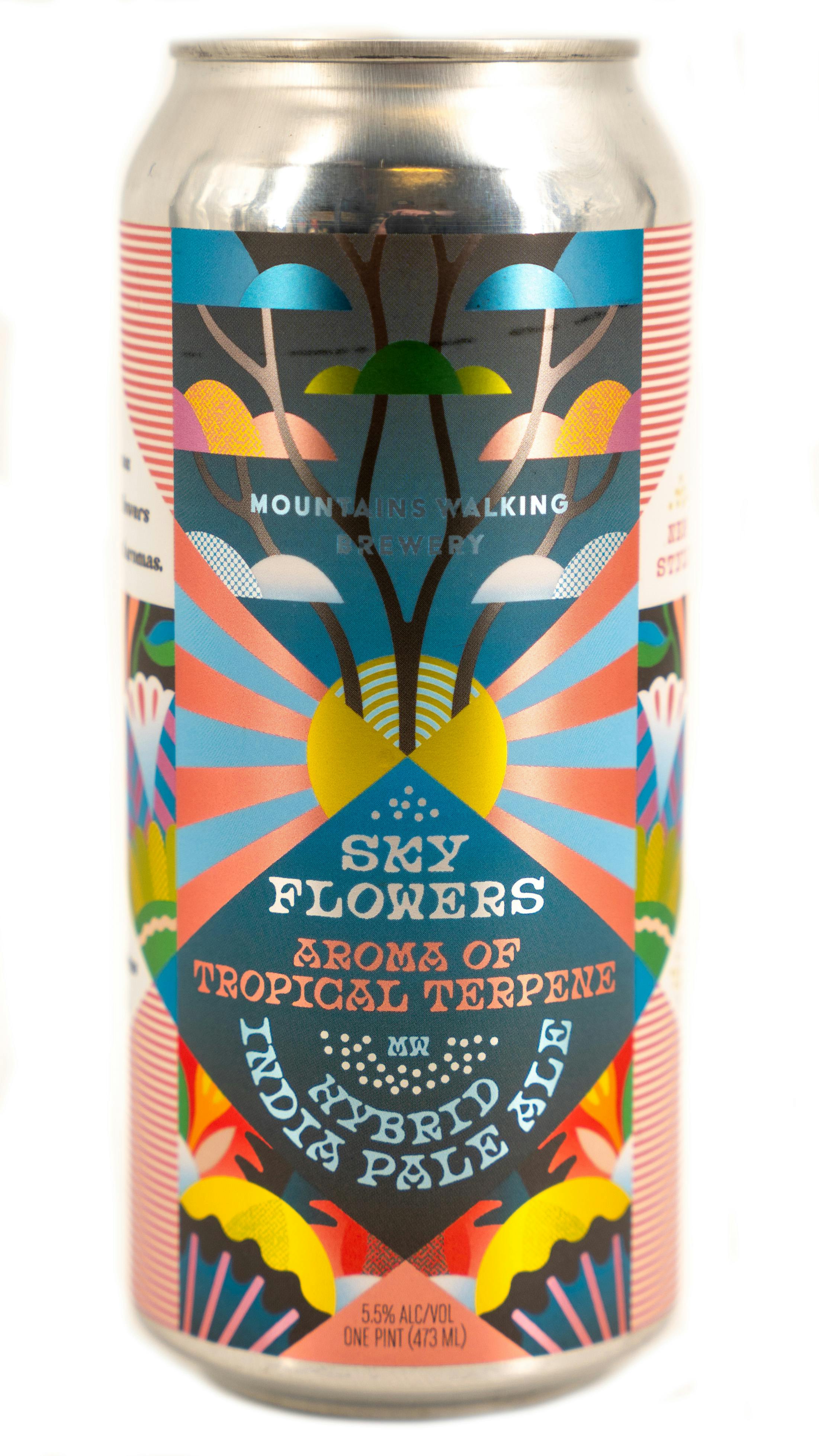 Mountains Walking Brewery Sky Flowers Hybrid Ipa 4 pack 16 oz. Can