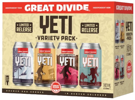Great Divide Yeti Variety Pack 12 pack 12 oz. Can - Yankee Spirits