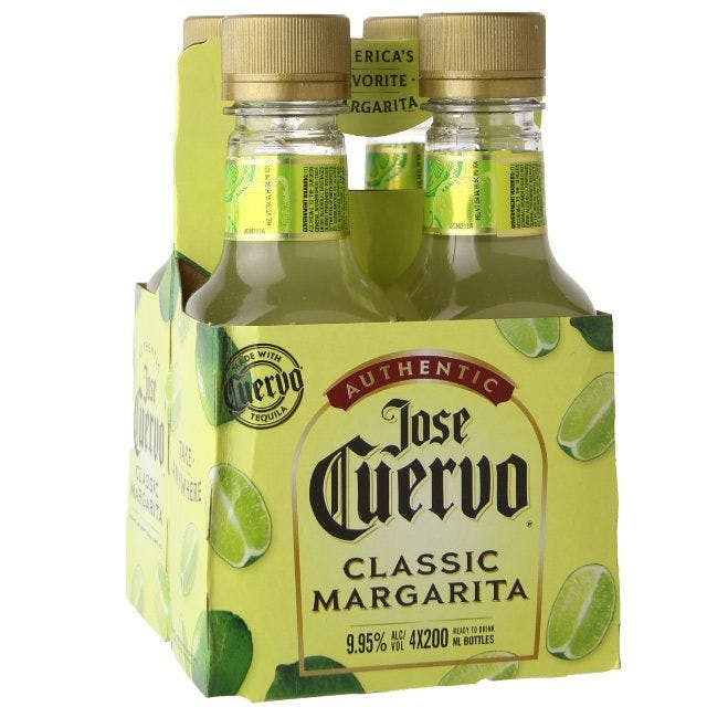 Jose Cuervo Authentic Cuervo Margarita 4 pack 187ml - Garden State ...