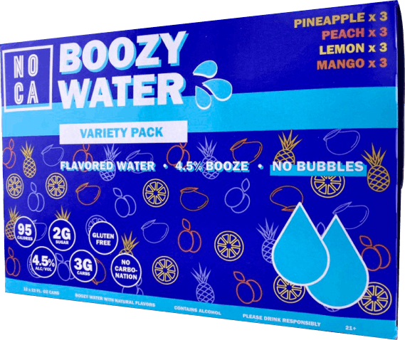 NOCA Spiked Water Boozy Water Variety Pack 12 Pack 12 Oz. Can - Yankee ...