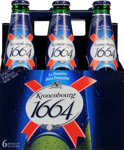 Kronenbourg 1664 Lager 6 pack 11.2 oz. Bottle - Allendale Wine Shoppe