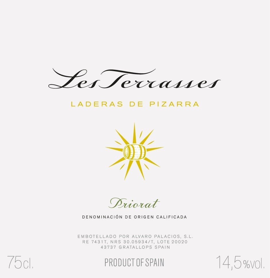 Alvaro Palacios Les Terrasses 2021 750ml - Bedford Wine Merchants