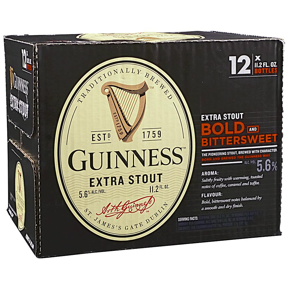 Guinness Extra Stout 12 Pack 12 Oz Bottle Argonaut Wine And Liquor 