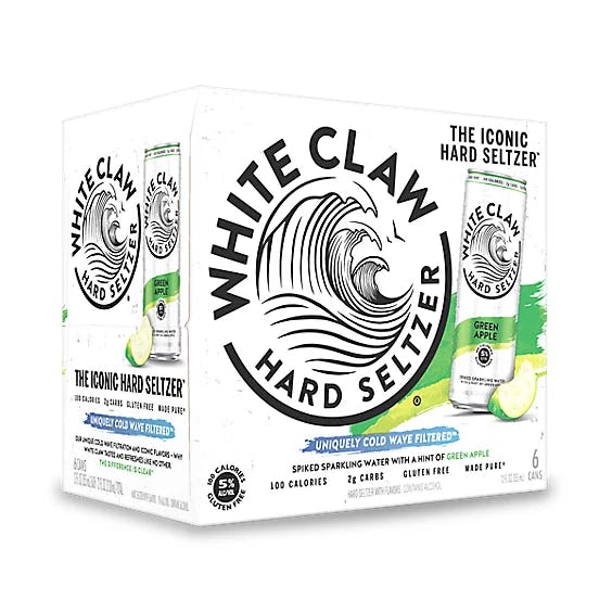 White Claw Green Apple 6 pack 12 oz. Can - Yankee Spirits