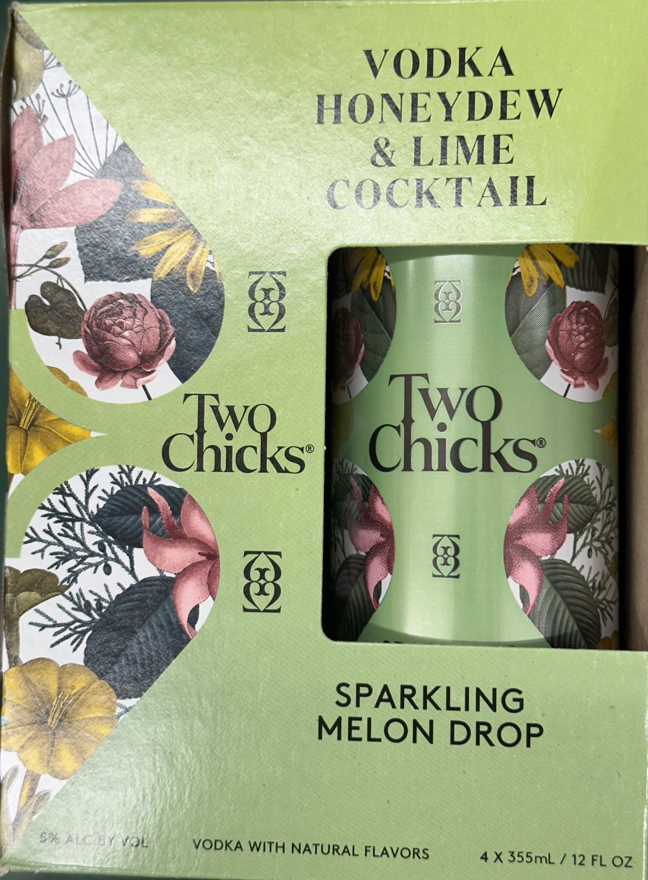 Two Chicks Cocktails Sparkling Melon Drop 4 pack 12 oz. Can