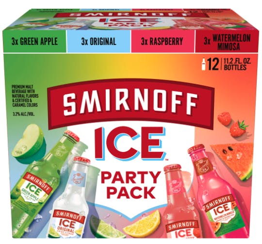 Smirnoff Ice Party Pack 12 pack 11.2 oz. Bottle Yankee Spirits