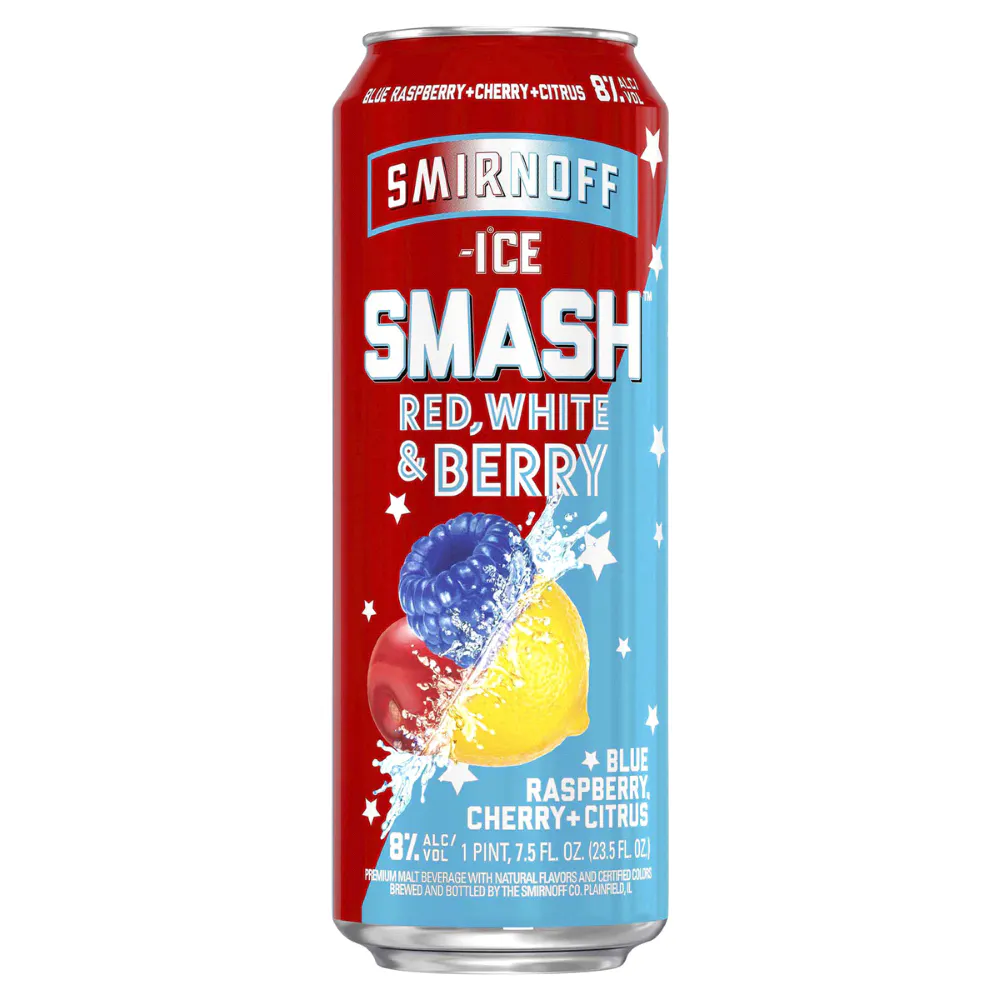 Smirnoff Ice Smash Red White & Berry 23.5 oz. Can - Yankee Spirits