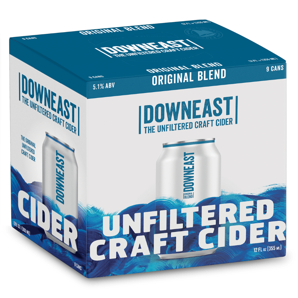 Downeast Cider House Original Blend 9 pack 12 oz. Can Yankee Spirits