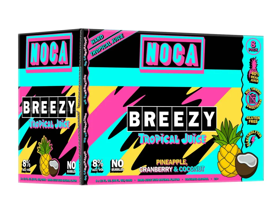 NOCA Breezy Tropical Juice 8 pack 12 oz. Can - Yankee Spirits