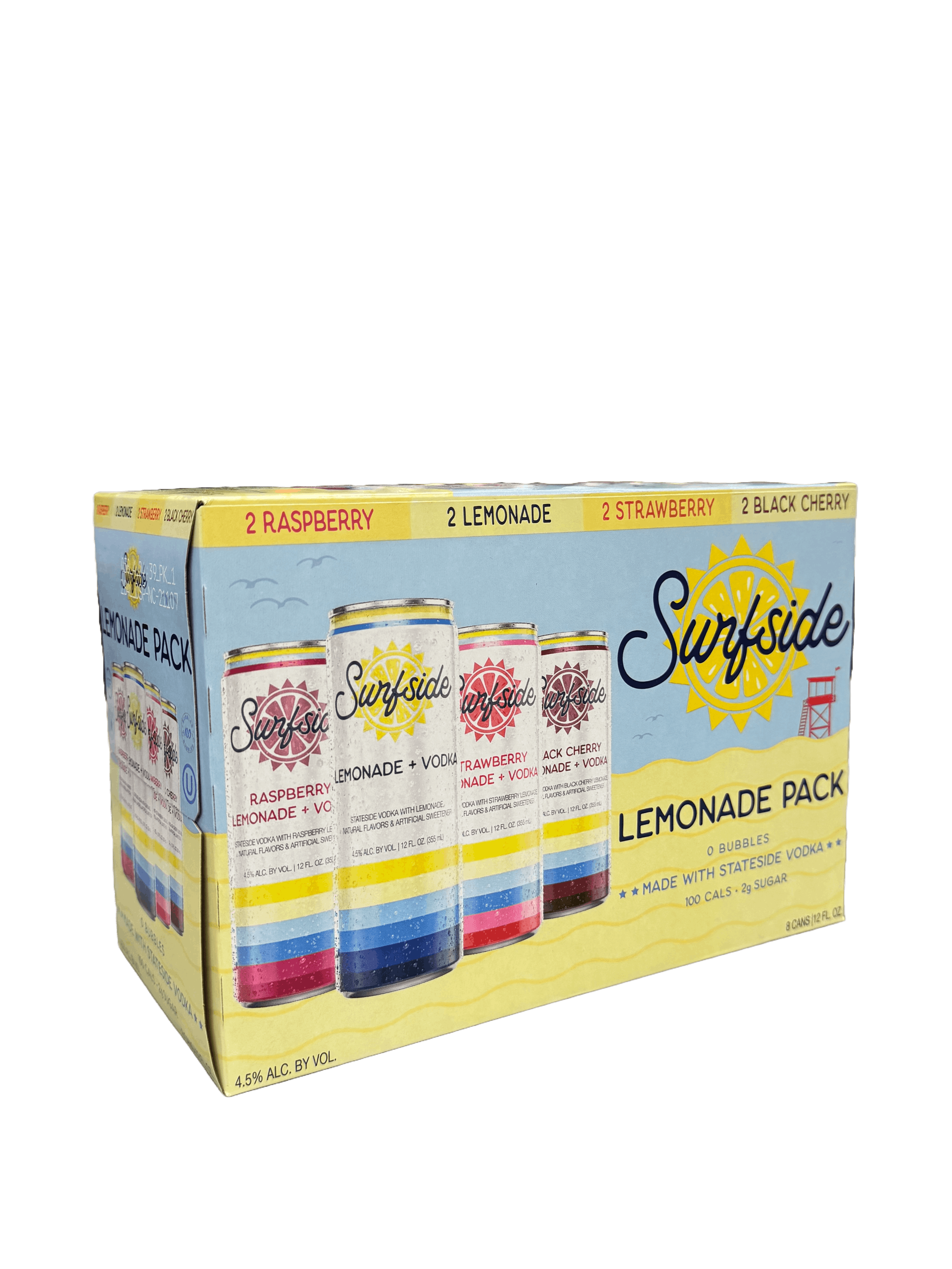 Surfside Cocktails Lemonade Variety Pack 8 pack 12 oz. Can Vine Republic