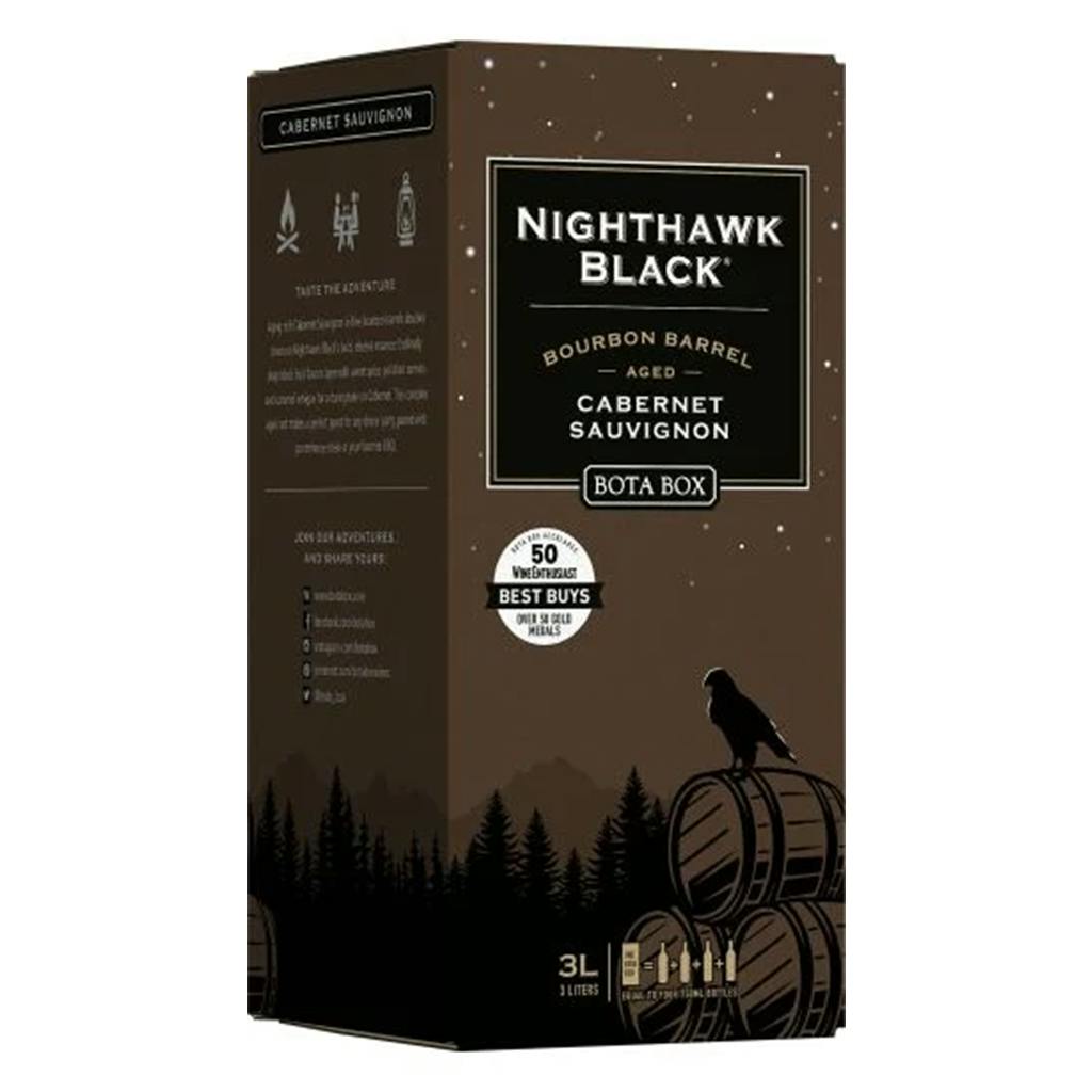 Bota Box Nighthawk Black Bourbon Barrel Sauvignon 3L Box Yankee Spirits