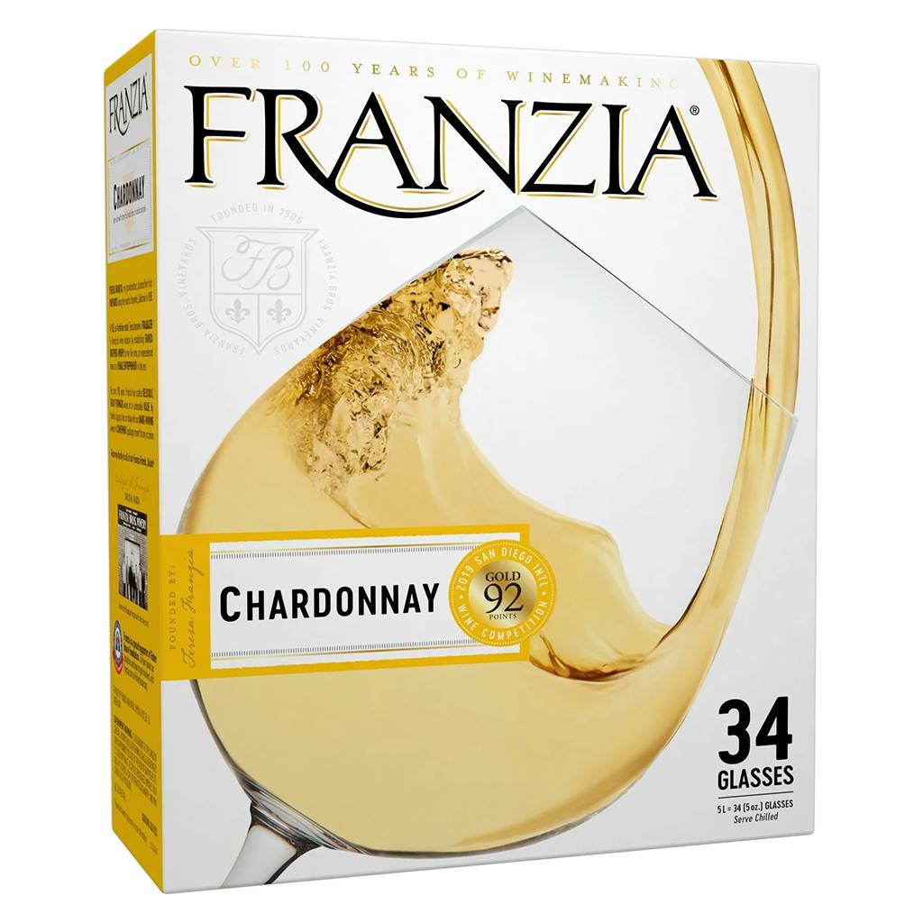 Franzia Chardonnay 5L Box - Yankee Spirits