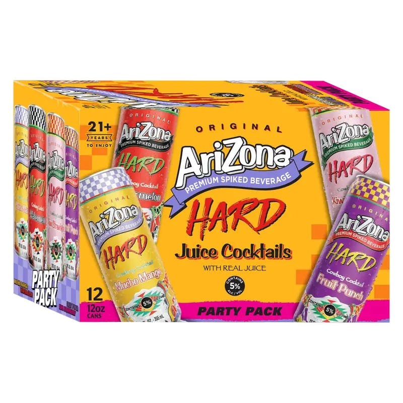 ハリソン2.27　サウスアメリカンミックス350　リキッドエイド３セット AriZona Hard Juice Cocktails Party Pack 12 pack 12 oz. Can