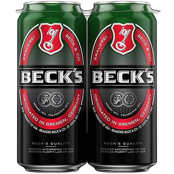 Beck's Beer 4 pack 16 oz. Can - Yankee Spirits