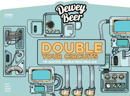 Dewey Beer Company Double Your Circuits 4 pack 16 oz. - Petite Cellars