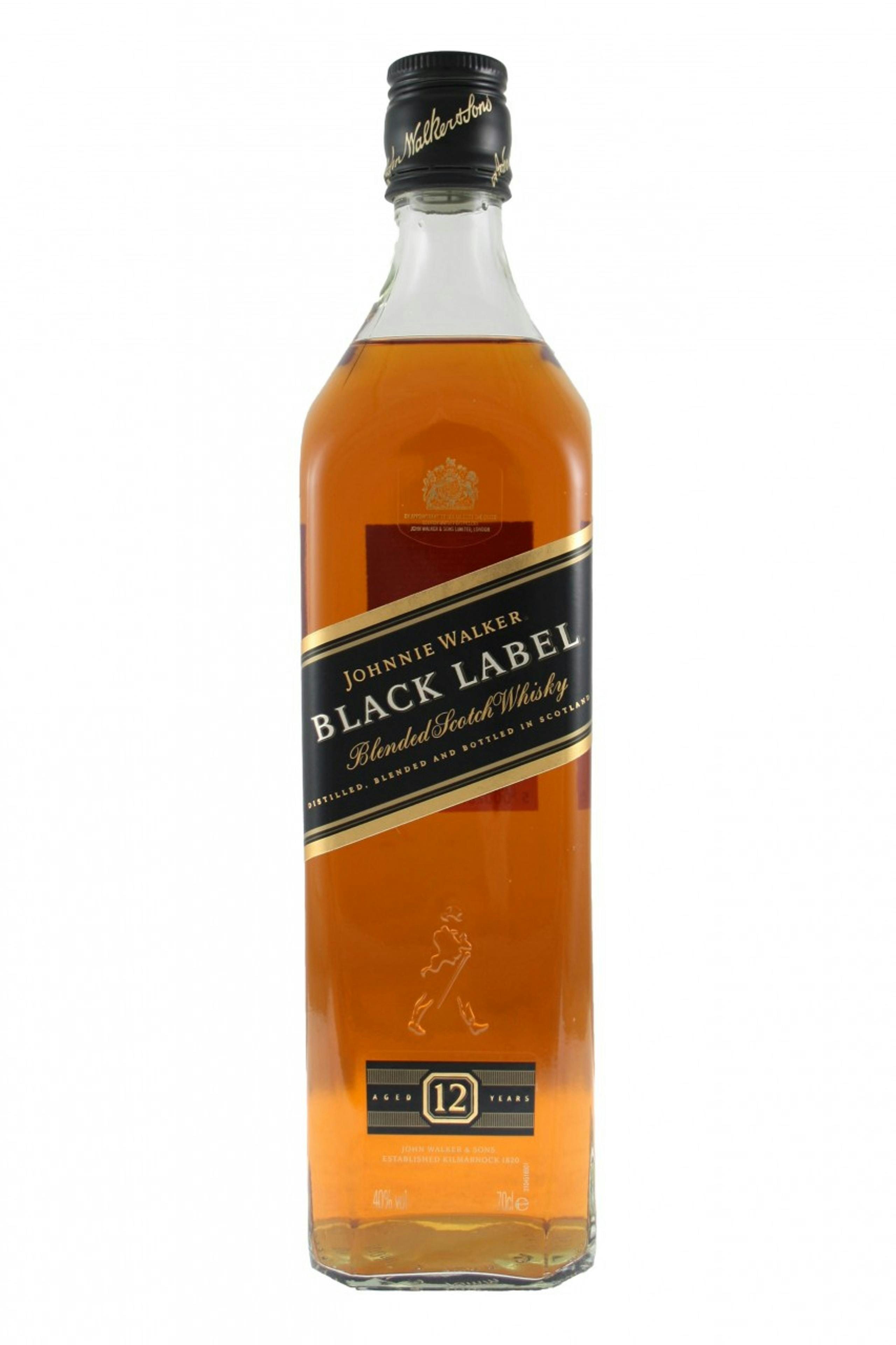 Johnnie Walker Black Label Blended Scotch Whisky 12 year old