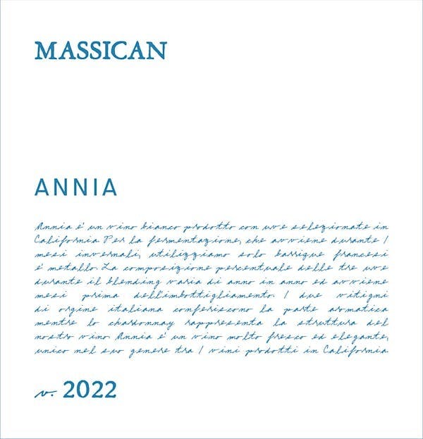 Massican Annia 2024 750ml