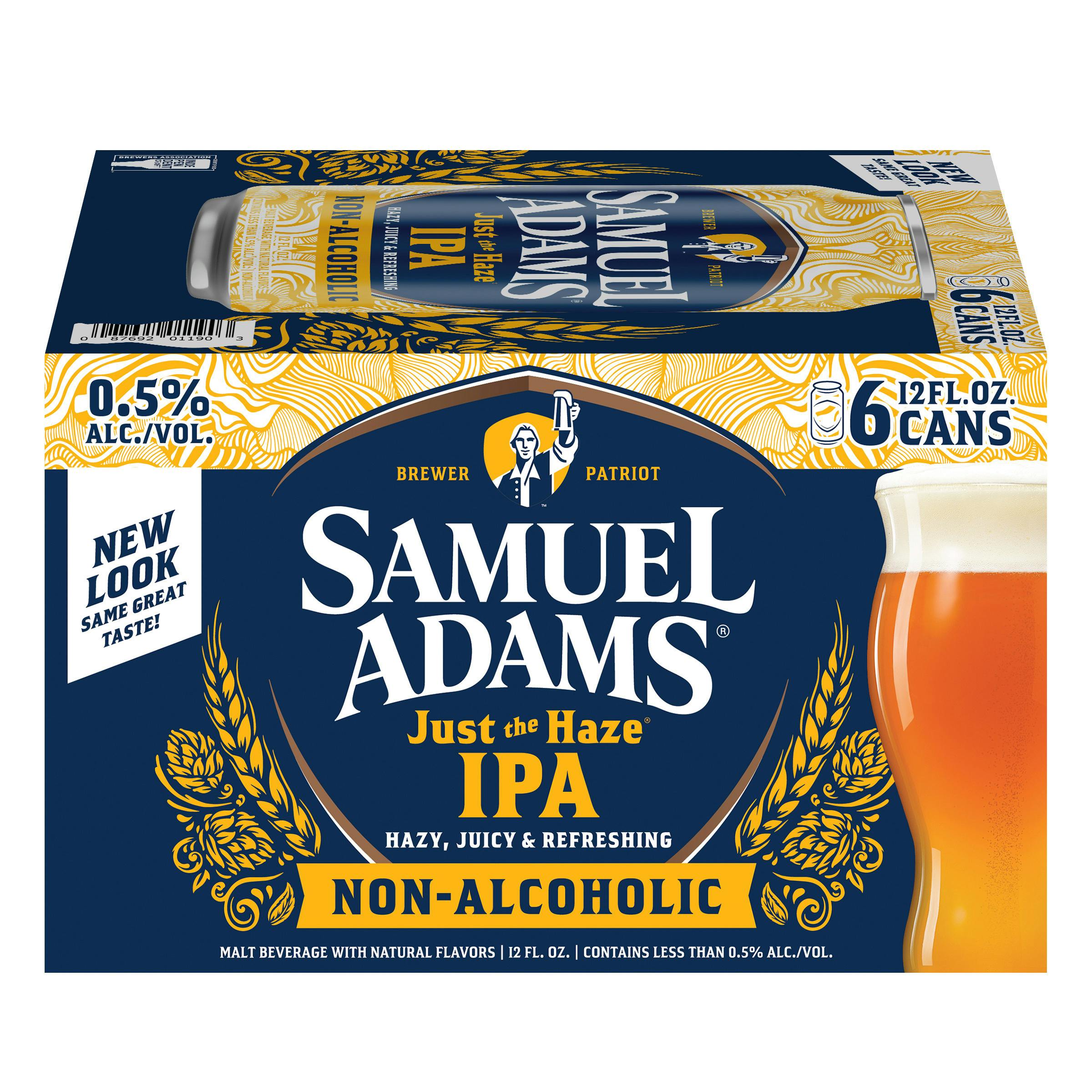 Samuel Adams Just The Haze 6 pack 12 oz. Can - Petite Cellars