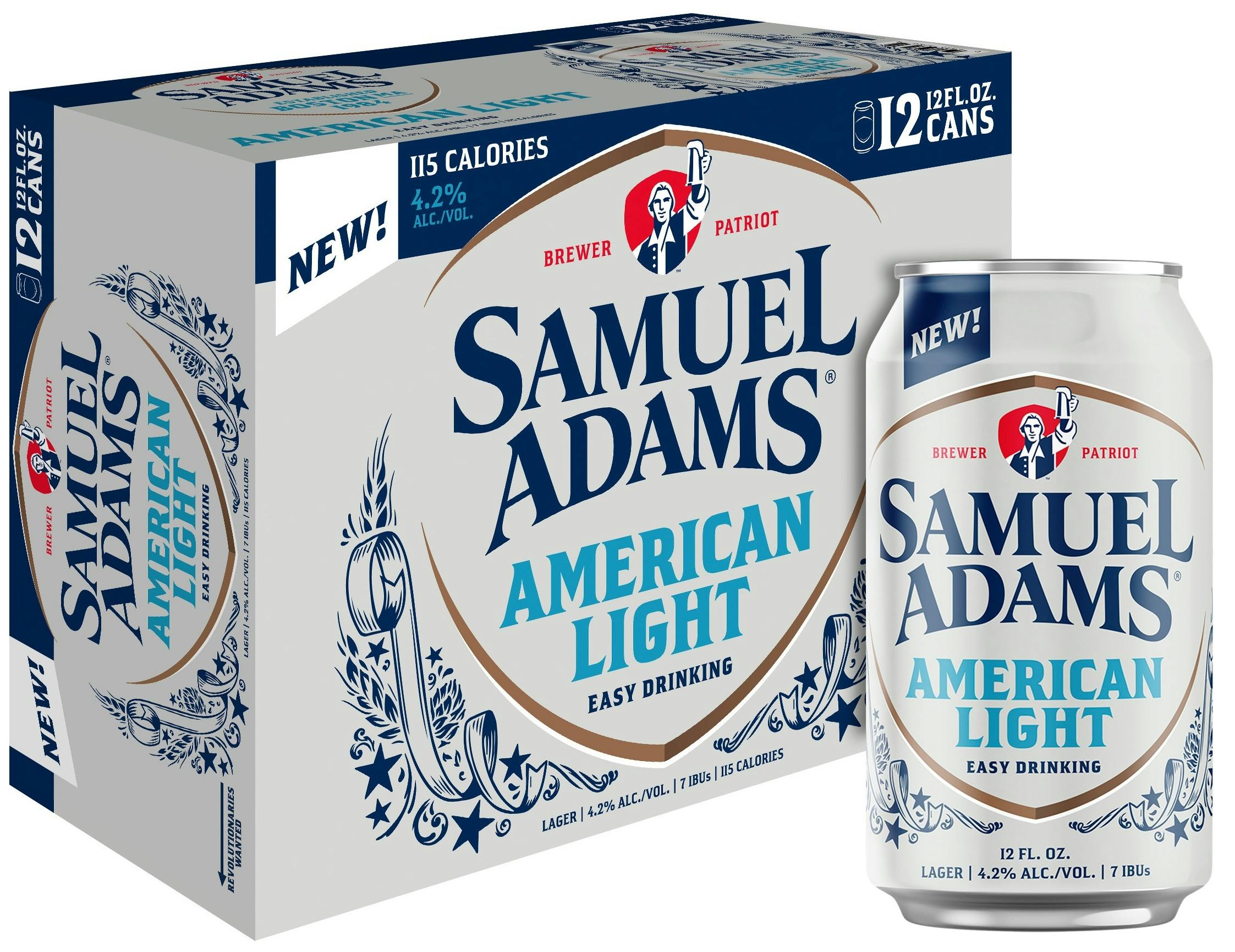 Samuel Adams American Light 12 pack 12 oz. Can - Petite Cellars