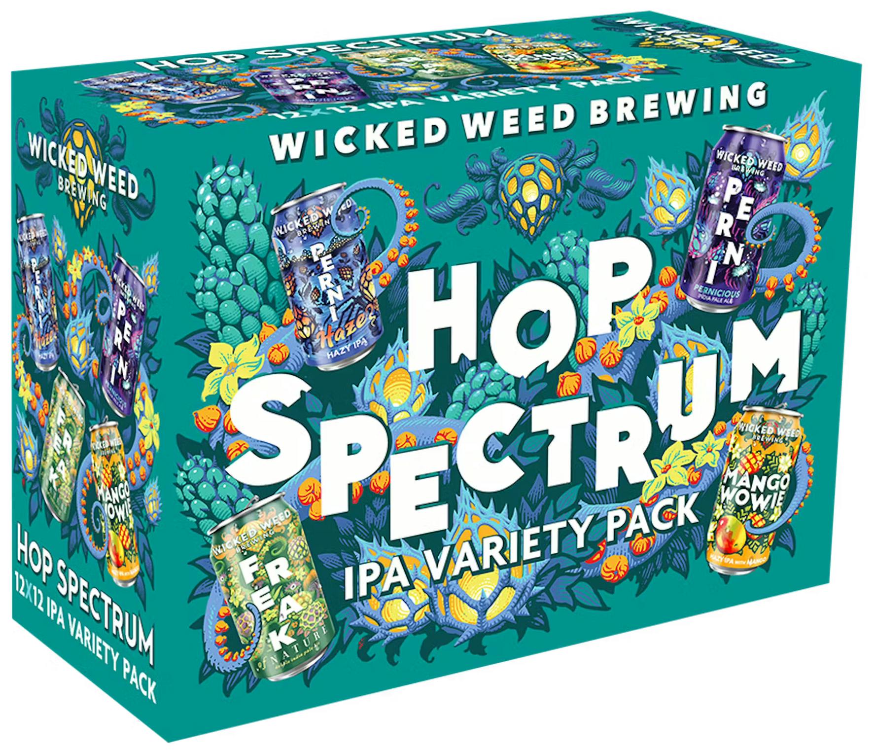 Wicked Weed Brewing Hop Spectrum 12 pack 12 oz. - Petite Cellars