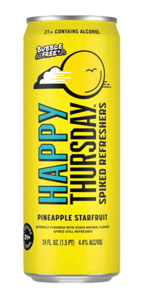 Happy Thursday Pineapple Starfruit 24 oz. Can - Yankee Spirits