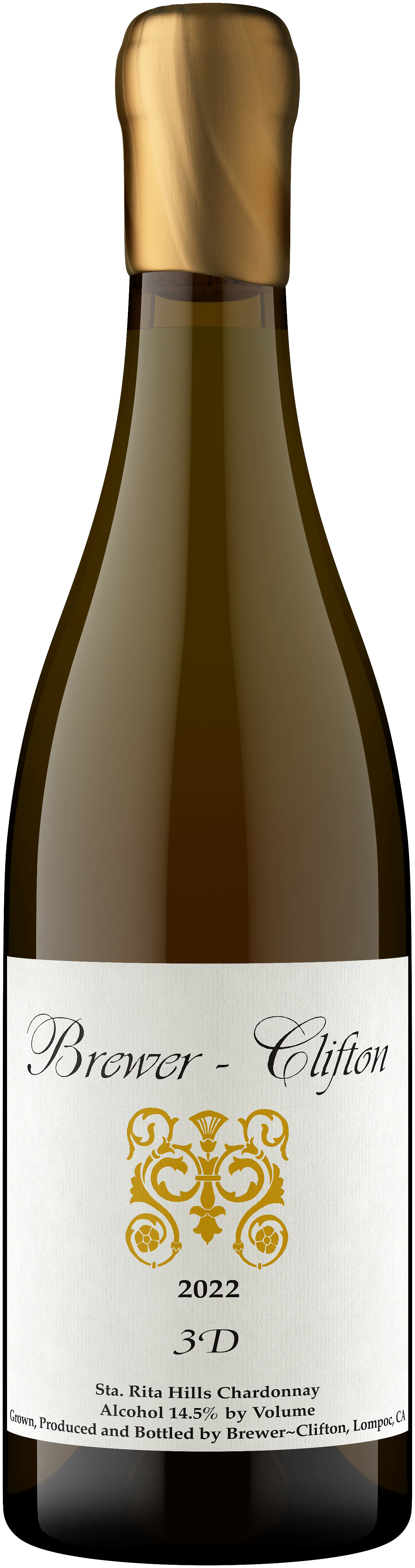 Brewer Clifton 3D Chardonnay 2022 750ml