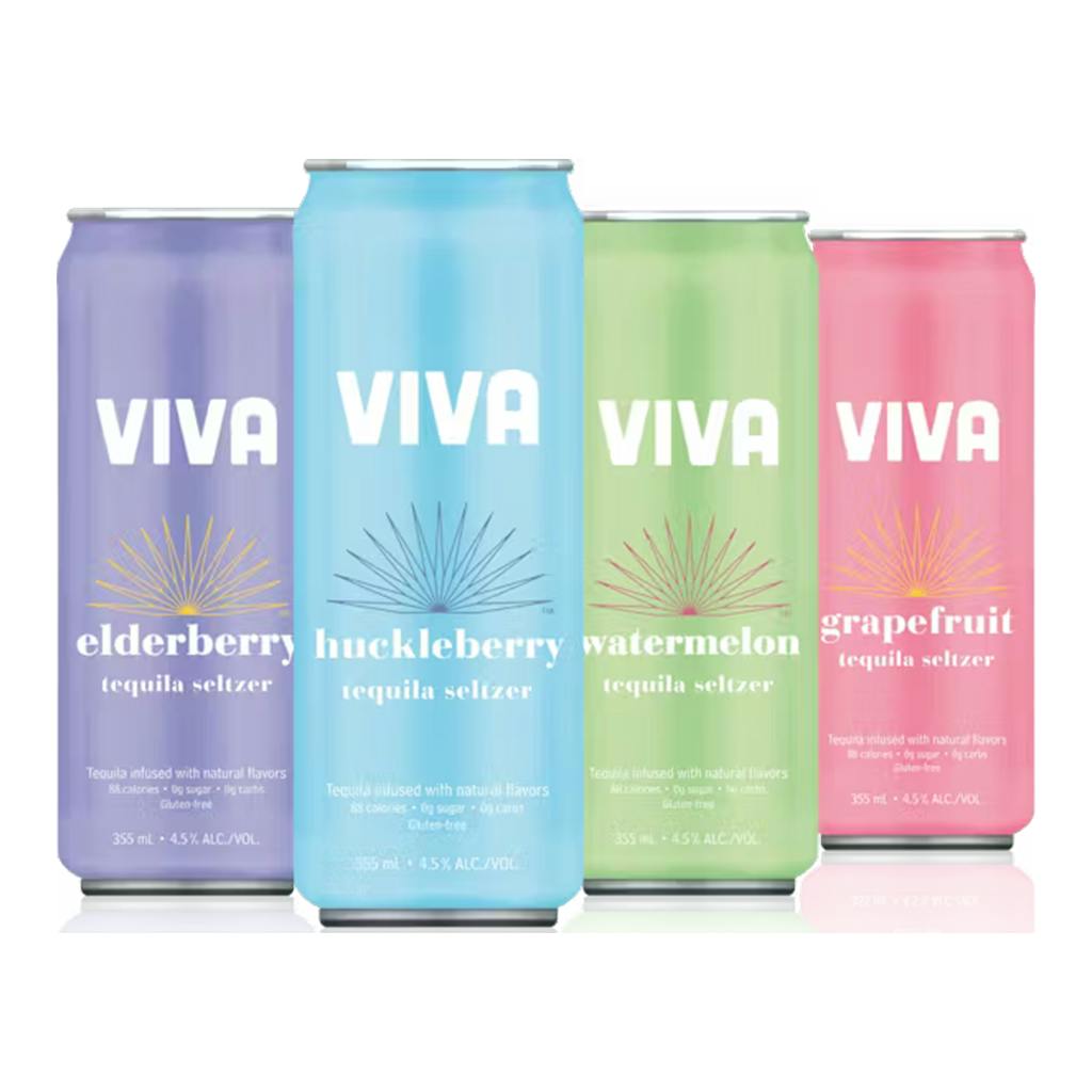 Viva Tequila Seltzer Variety Pack 8 pack 12 oz. Can - Yankee Spirits