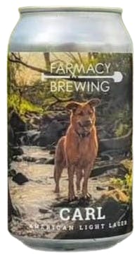 Farmacy Brewing Carl American Light Lager 6 pack 12 oz. - Petite Cellars