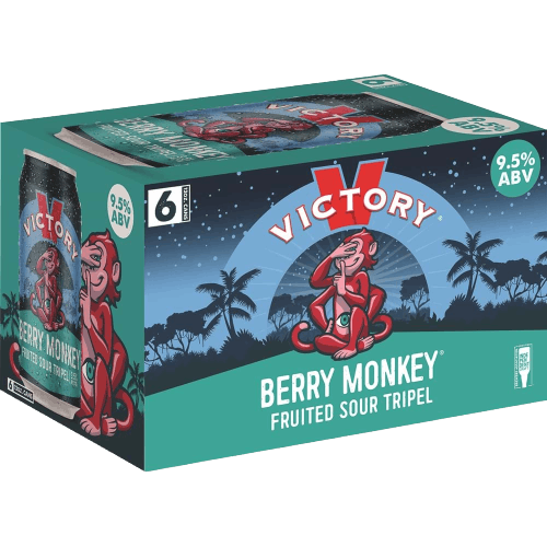 Victory Brewing Company Berry Monkey 6 pack 12 oz. Can - Yankee